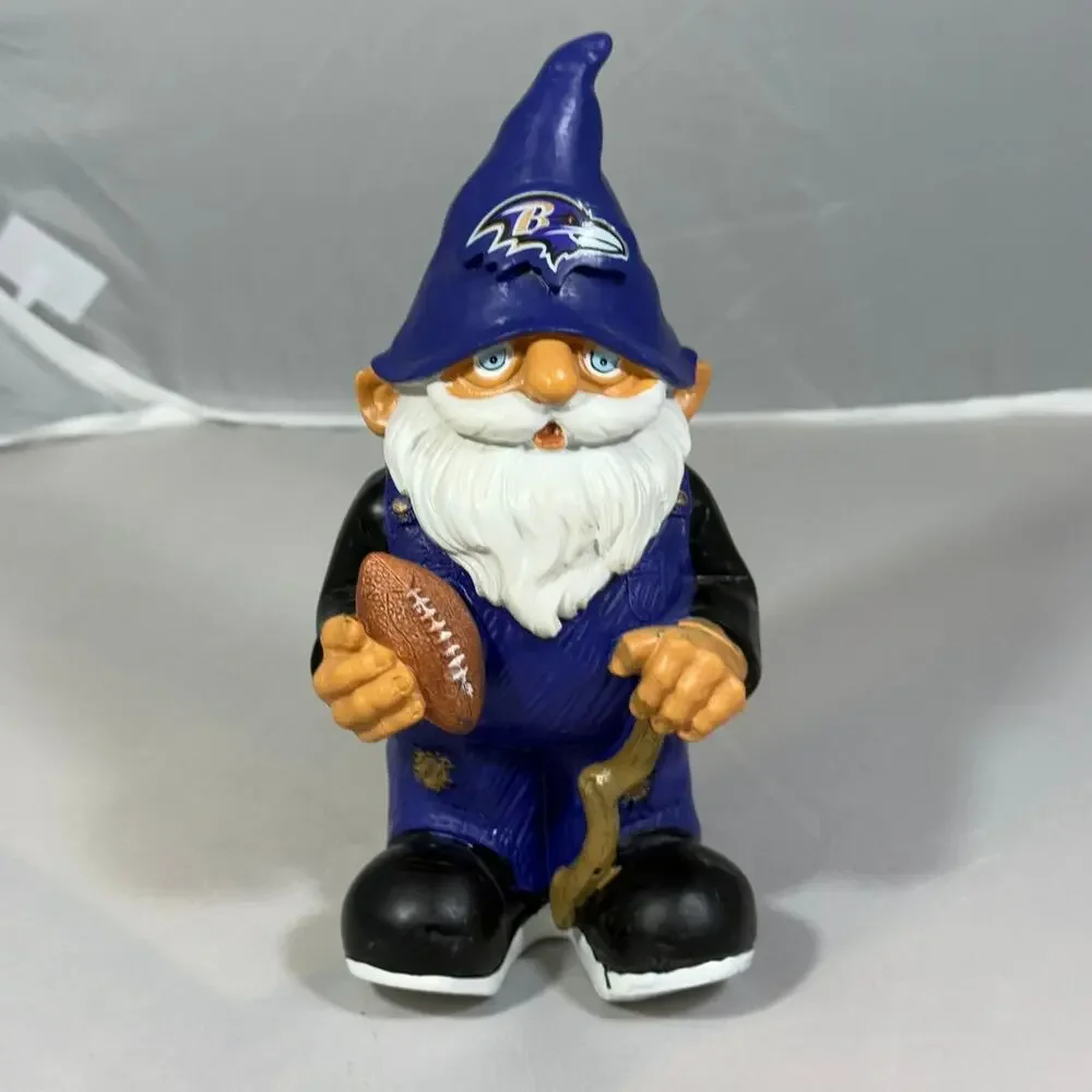 Baltimore Ravens Garden Gnome NFL Football Fan Decor Forever Collectible